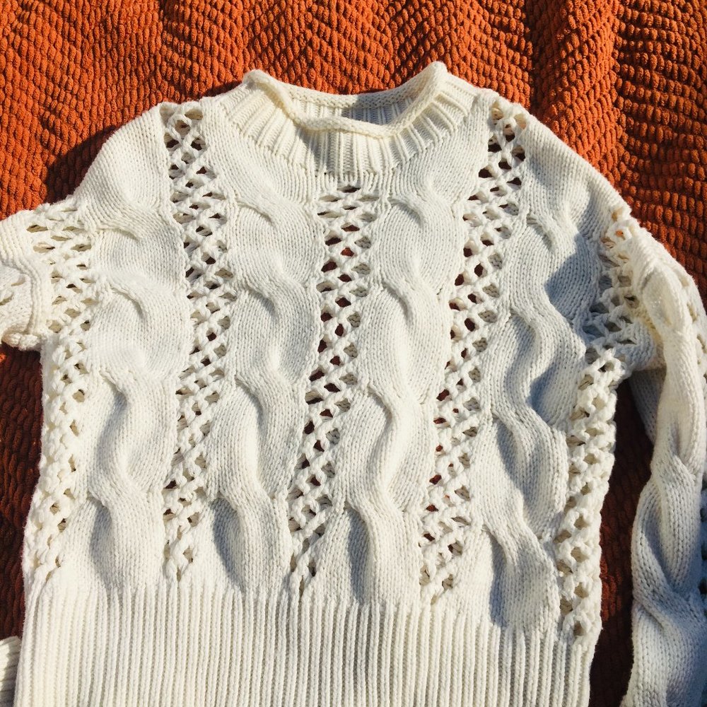 Express White Sweater